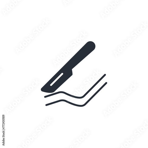 surgery icon. vector.Editable stroke.linear style sign for use web design,logo.Symbol illustration.