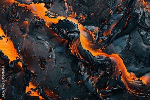 molten carnival glass lava photo