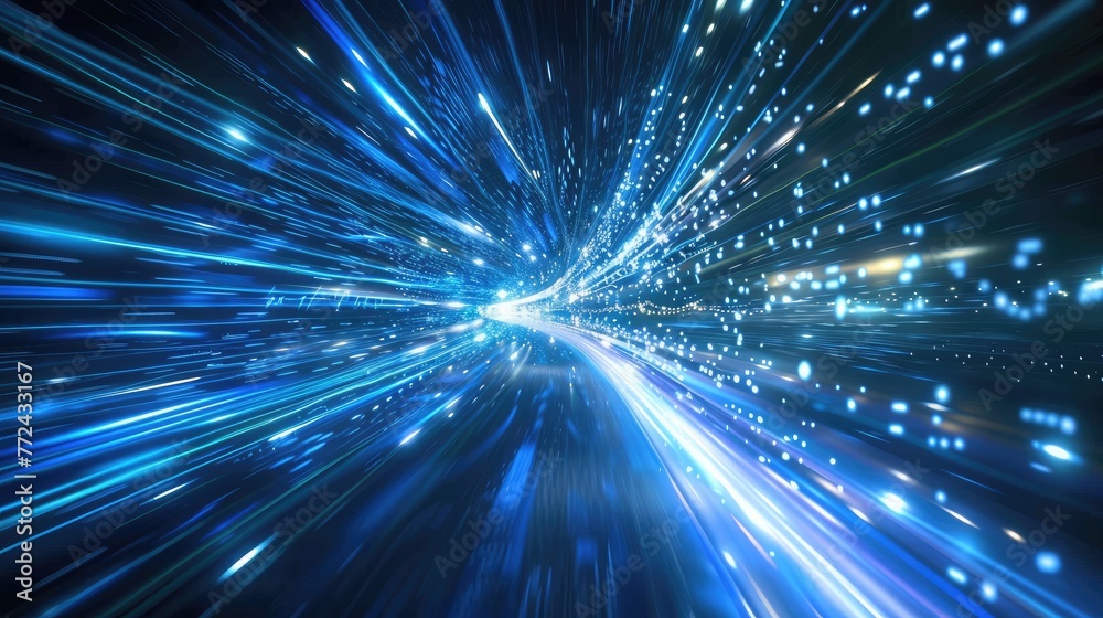 Fototapeta premium speed data transfer. Data Transfer Acceleration Technologies, showing accelerated data transfer techniques such as data compression