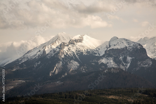 Panorama Tatr w s  oneczne popo  udnie