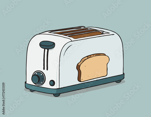Toaster and bread
