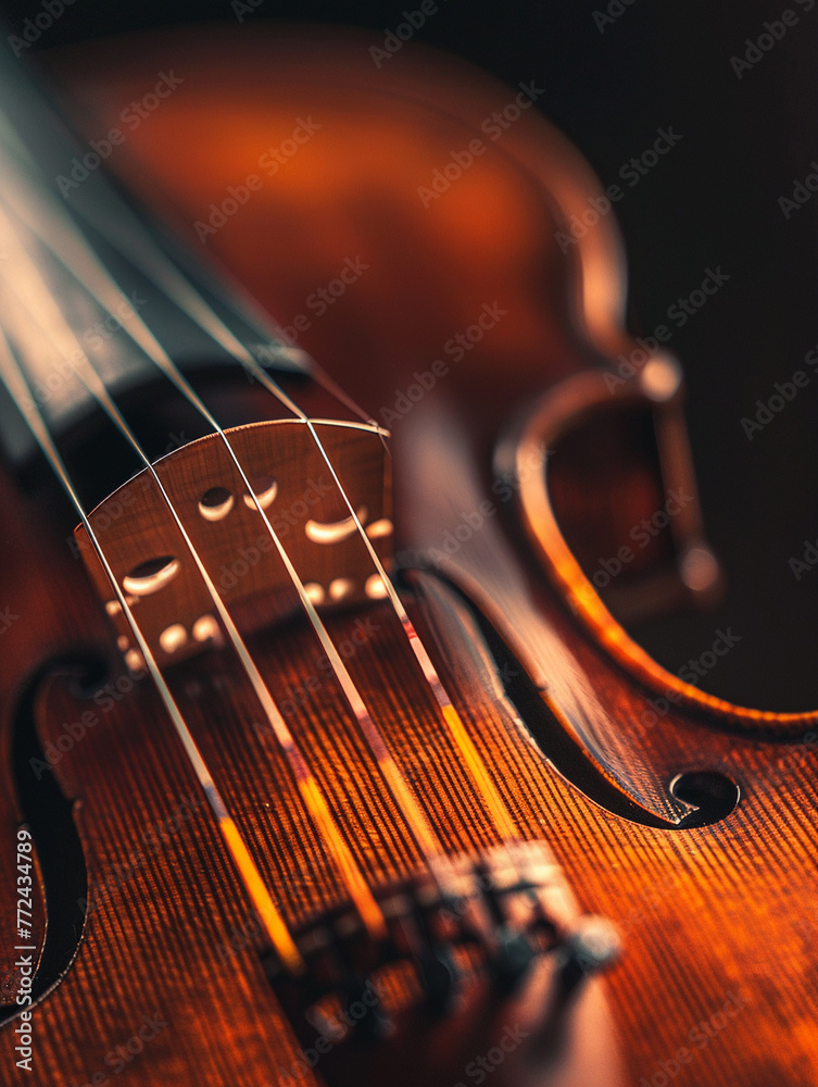 Violin strings close-up, ultra-detailed texture, macro shot, artful lighting, sharp focus Violin strings close-up, ultra-detailed texture, macro shot, artful lighting, sharp focus