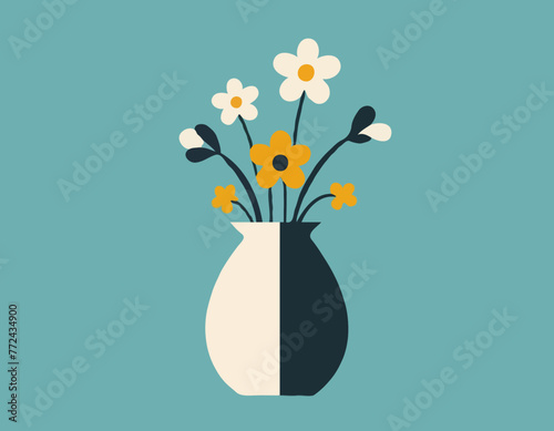 Home Concept Flowers in Vase