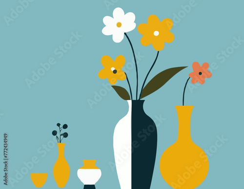 Home Concept Flowers in Vase