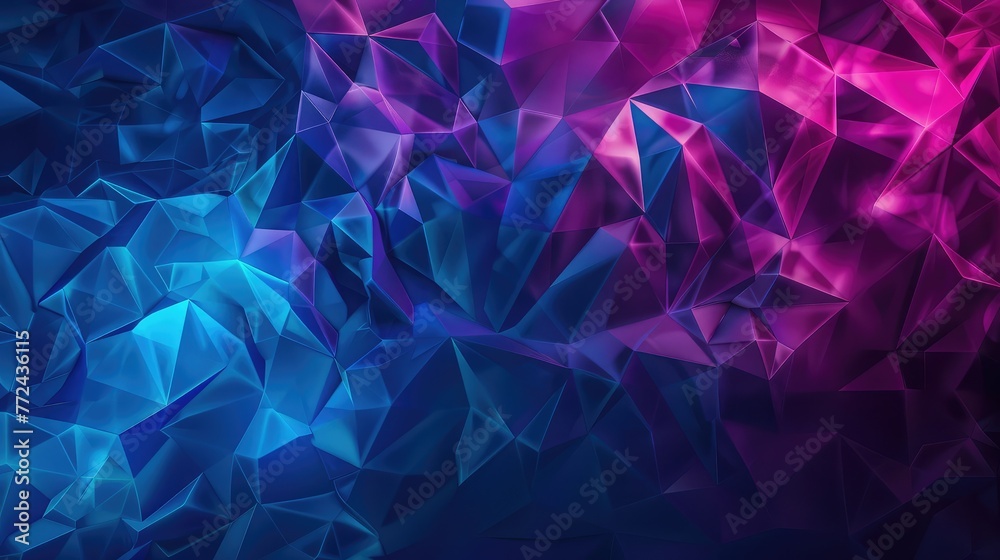 Colorful abstract background with a dynamic polygonal pattern in shades of blue and purple,colored abstract blurred light background layout design can be use for background concept  - obrazy, fototapety, plakaty 