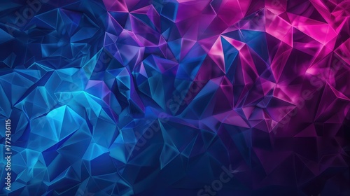 Colorful abstract background with a dynamic polygonal pattern in shades of blue and purple,colored abstract blurred light background layout design can be use for background concept 