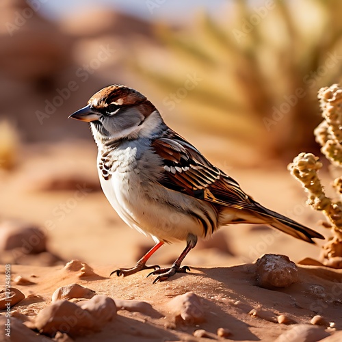 sparrow sitting on a branch