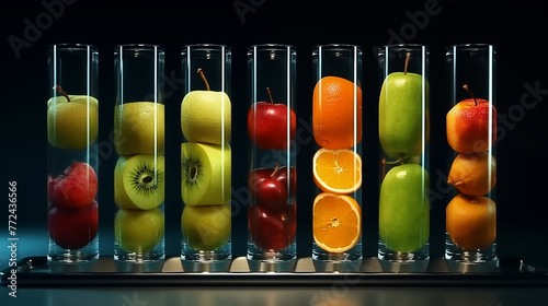 Fruit in glass jars