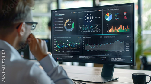 A comprehensive data analytics dashboard tracking key performance indicators in real-time for agile decision-making. -