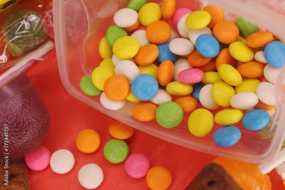 A focus of a box of falling Gems A focus of a box of falling Gems