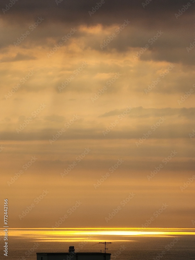 Obraz premium Sunset over Lake Michigan