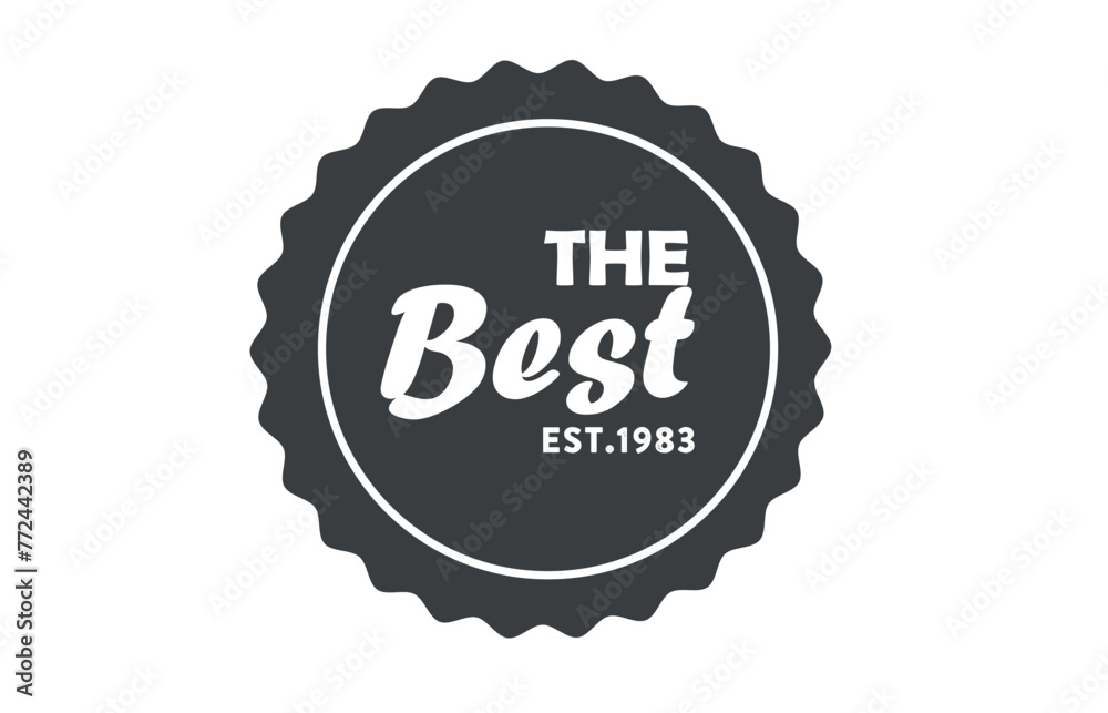 The best stamp vector. Badge icon. The best stamp vector. Badge icon.