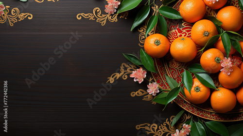 Chinese new year concept with copy space © Mukhlesur