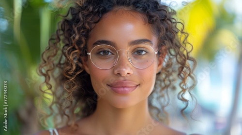 Person Wearing Glasses Close Up