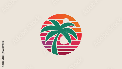 Sunset Spellbound: Emblematic Logo Concept