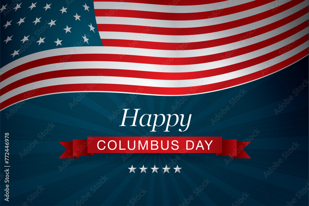 Happy Columbus Day vector illustration Happy Columbus Day vector illustration