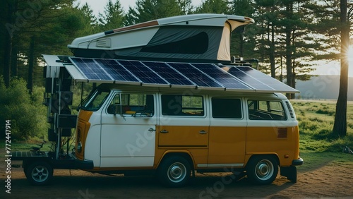 Eco-Friendly Adventure: A Solar-Powered Camper Van in the Desert