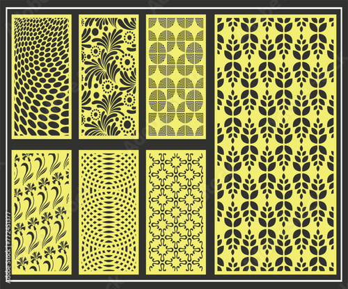Jali design for graphic and plywood, partition, foam, acrylic and CNC machine cutting.