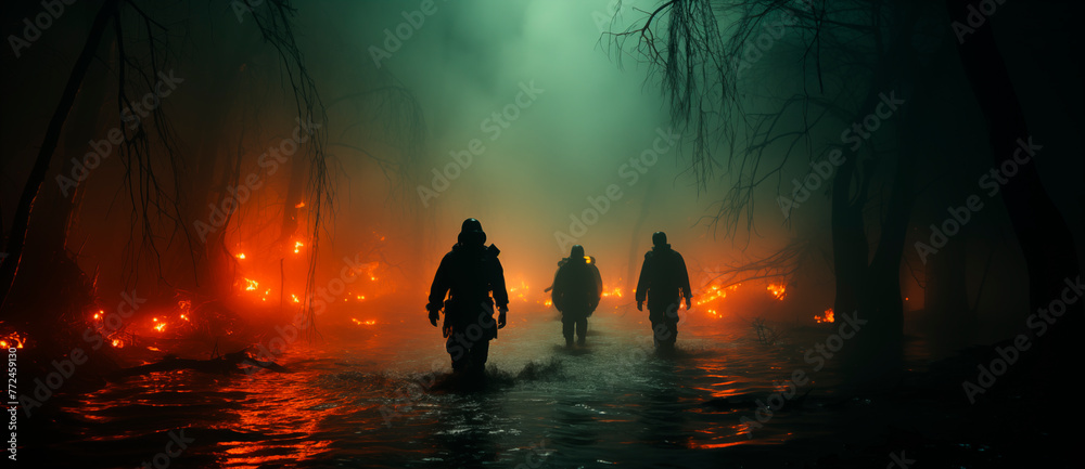 Group of firefighters