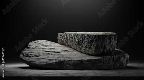 Two Rocks Stacked on Top of Each Other