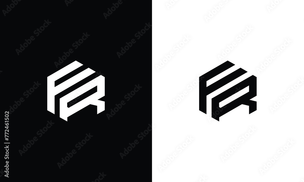 FR Letter Logo Modern Business Vector Template. Initial FR Logo Design
