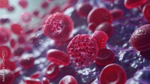 Educational 3D animation about hemoglobin and iron levels photo