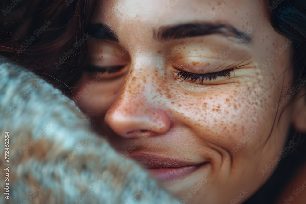 a person embracing themselves in a warm hug, with eyes closed and a gentle smile, symbolizing the practice of self-love and acceptance a person embracing themselves in a warm hug, with eyes closed and a gentle smile, symbolizing the practice of self-love and acceptance