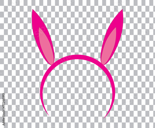 Easter bunny continuous one line vector icon, drawing rabbit outline cute animal, minimal contour ears hare, doodle element face, black silhouettes set. Funny simple illustration 