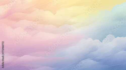 A pastel gradient with soft shades of pink, blue, yellow, and green, for a calming and soothing effect