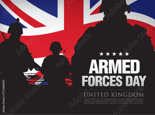 Armed Forces Day in the United Kingdom template poster design