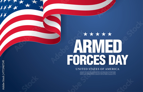Armed forces day template poster design