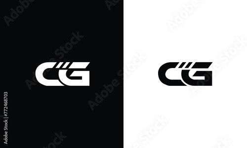CG logo initial letter design template