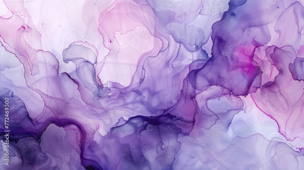 purple watercolor smoky alcohol ink background