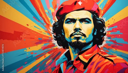 A portrait of Ernesto Che Guevara photo