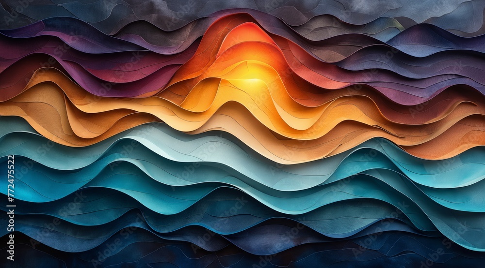 Abstract colorful background with waves Abstract colorful background with waves