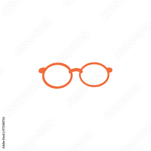 vector glasses icon flat style