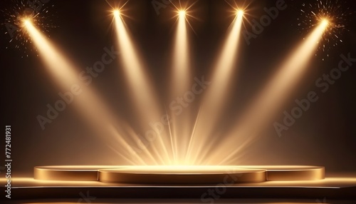 abstract background with spotlight