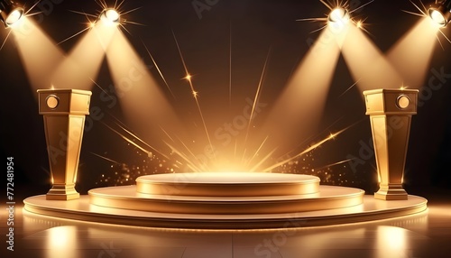 abstract background with spotlight
