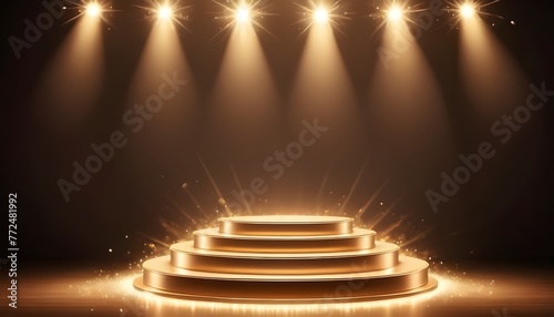  abstract background with spotlight