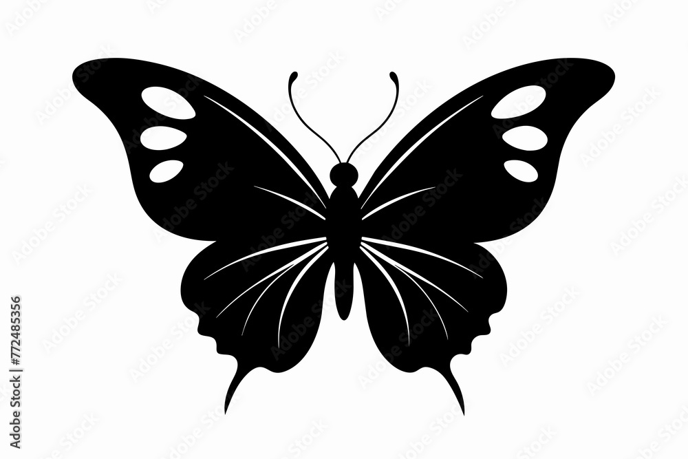 Simple Butterfly Silhouette Vector Illustration: Explore Elegant Butterfly Silhouettes for Your Design Needs Simple Butterfly Silhouette Vector Illustration: Explore Elegant Butterfly Silhouettes for Your Design Needs