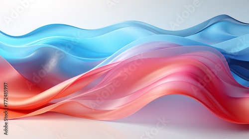 Colourful dynamic flow background , wave line liquid ,pastel color Generate AI