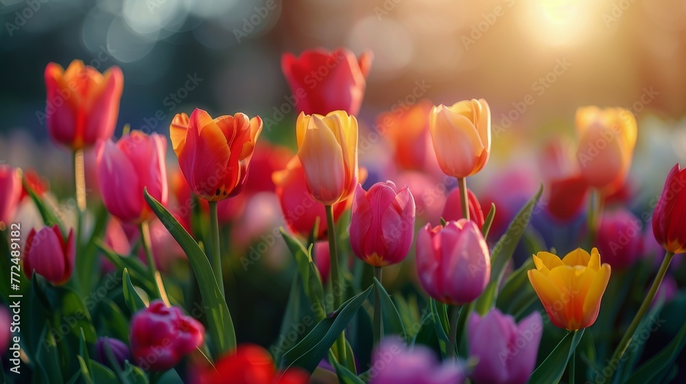 Bouquet of Flowers Scattered in Grass