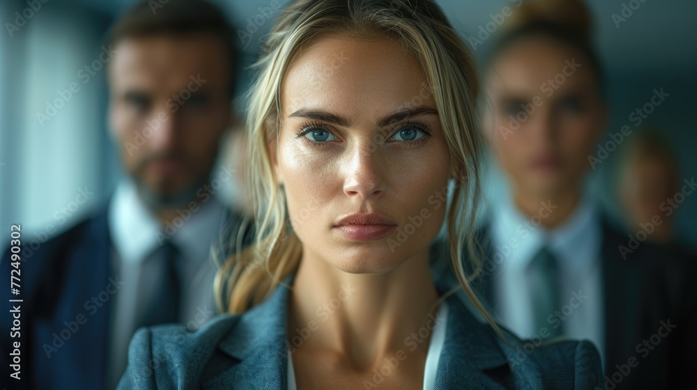businesswoman and team. Angry , serious mood. at modern office. businesswoman and team. Angry , serious mood. at modern office.