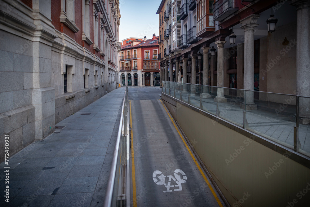 Obraz premium Valladolid ciudad histórica y cultural de españa. La ciudad histórica y monumental del pasado con mucho patrimonio histórico españa en europesores para composiciones y fotomontajes 