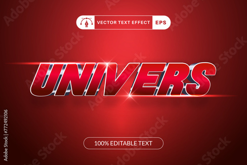 Super text effect template design with 3d style
