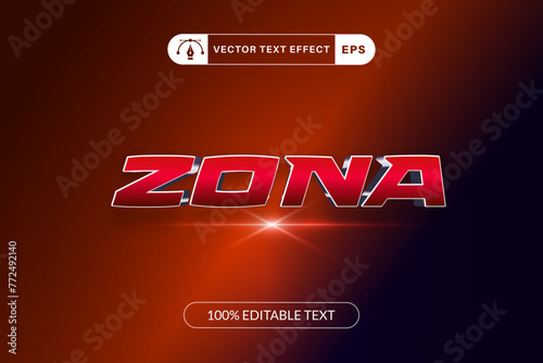 Super text effect template design with 3d style