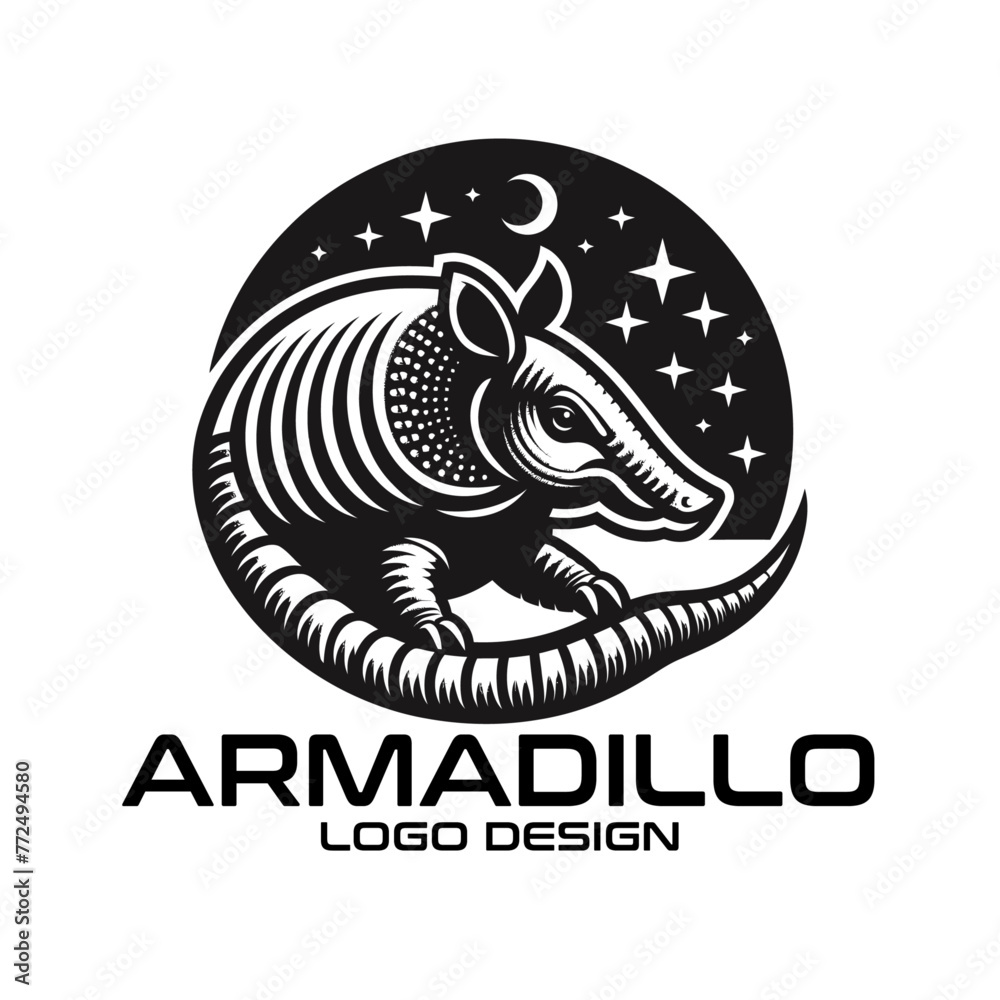 Armadillo Vector Logo Design