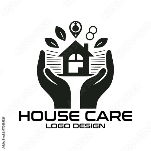 House Care Vector Logo Design