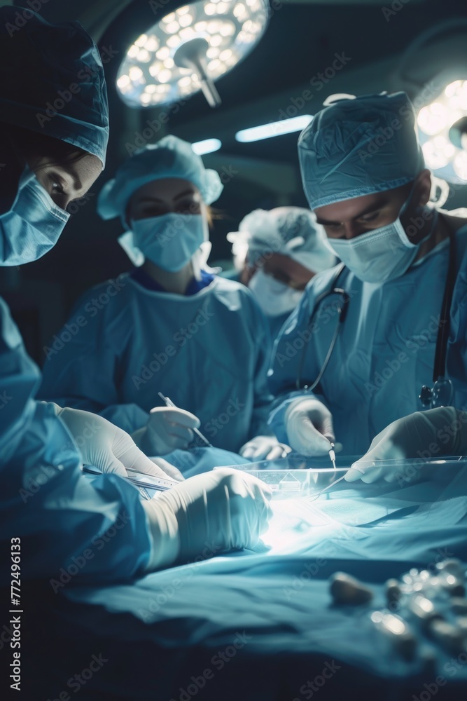 Medical professionals performing surgery, suitable for healthcare concepts Medical professionals performing surgery, suitable for healthcare concepts