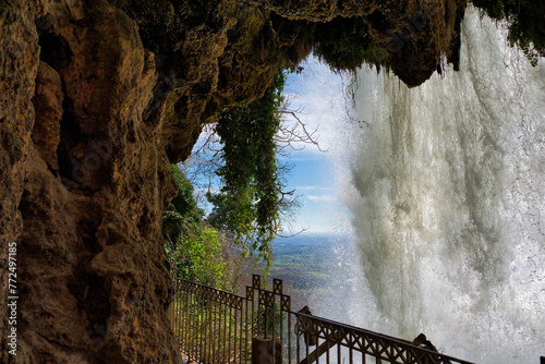 Beautiful and famous waterfall, with awesome vegetation around. Incredible beauty, crystal waters. Edessa, Greece photo